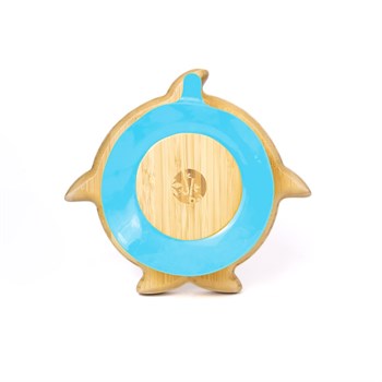 Jellyboon Bambu Köpek Balığı Mavi Vakumlu Tabak