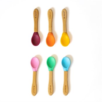 Jellyboon Bambu Silikon Kaşık 6'Lı Paket