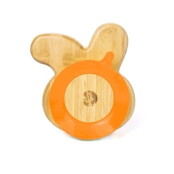 Jellyboon Bambu Tavşan Turuncu Vakumlu Tabak