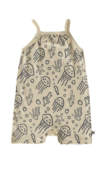 Little Yucca Organik Aqua Şort Tulum