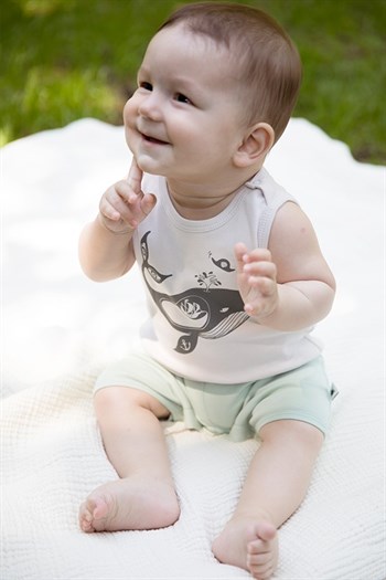 Little Yucca Organik Crew Şort Tulum