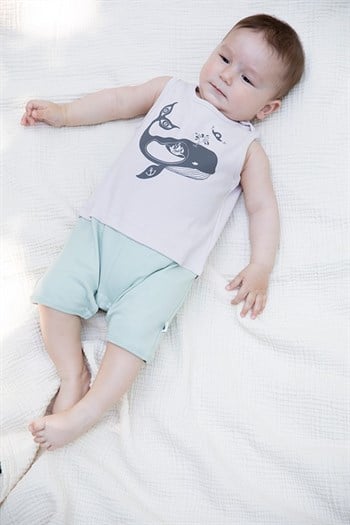 Little Yucca Organik Crew Şort Tulum