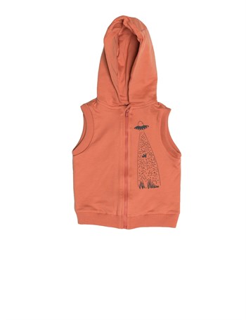 Little Yucca Organik Hoodie Yelek