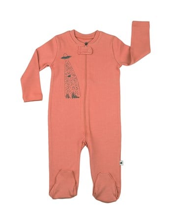 Little Yucca Organik Zip Uzun Kollu Tulum