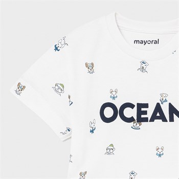 Mayoral Erkek Bebek 2'Li Baskılı Kısa Kol Tshirt