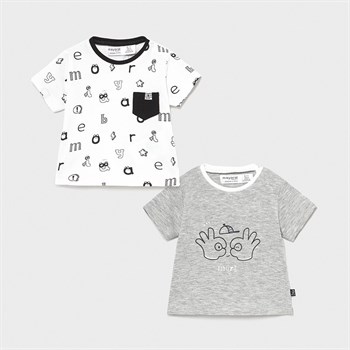 Mayoral Erkek Bebek 2'Li Kısa Kol Tshirt