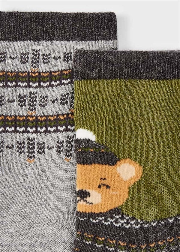 Mayoral Erkek Bebek Figürlü 2'Li Çorap