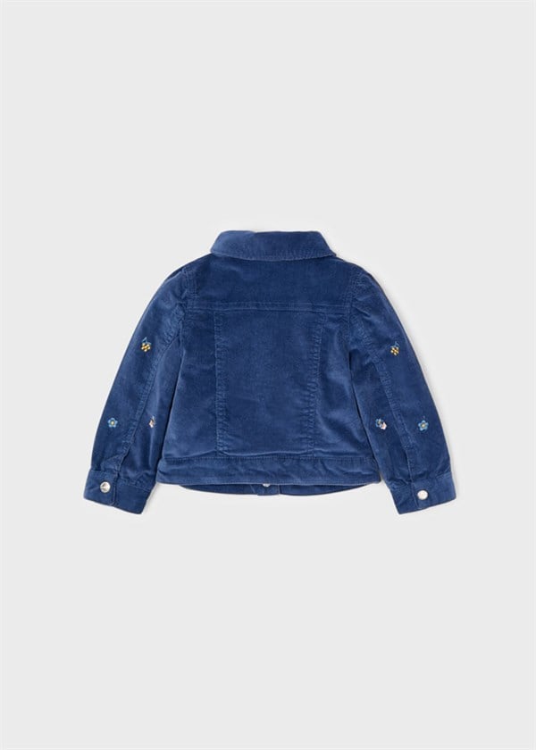 Mayoral Kız Bebek Çiçek İşlemeli Denim Ceket