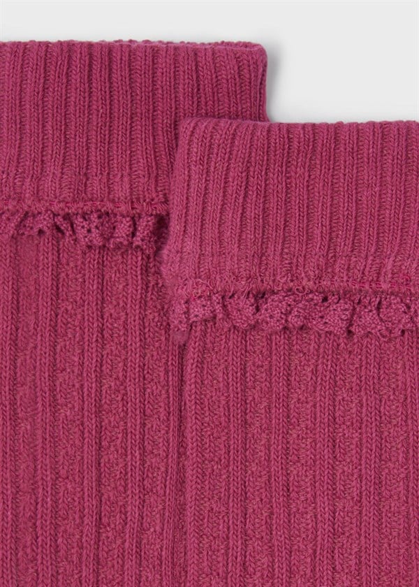 Mayoral Kız Çocuk Fırfırlı Uzun Çorap