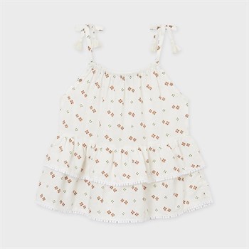 Mayoral Kız Desenli Askılı Bluz