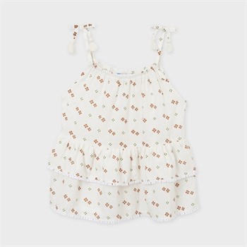 Mayoral Kız Desenli Askılı Bluz