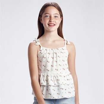 Mayoral Kız Desenli Askılı Bluz