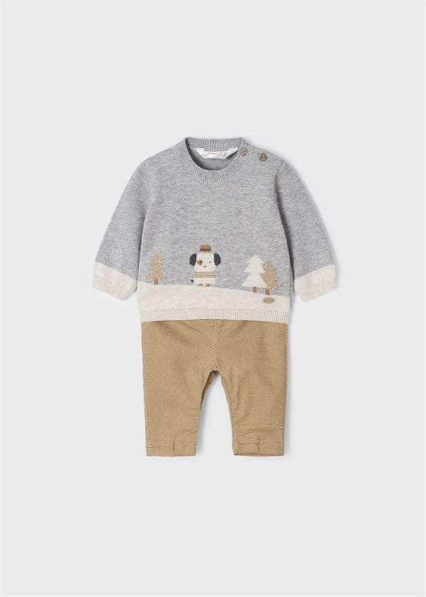 Mayoral Yenidoğan Erkek Düğme Detaylı 2'Li Takım