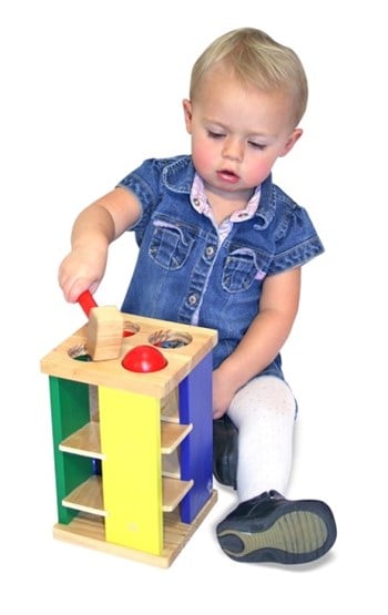 Melissa&Doug Ahşap Kule - Çak & Yuvarla