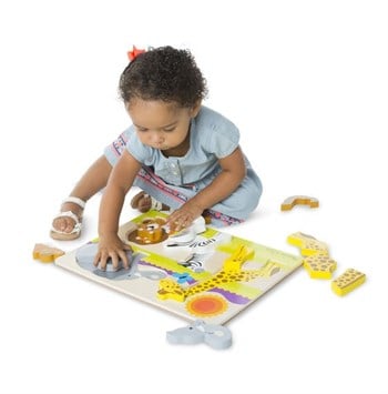 Melissa&Doug Ahşap Tombul Parçalı Yapboz- Safari