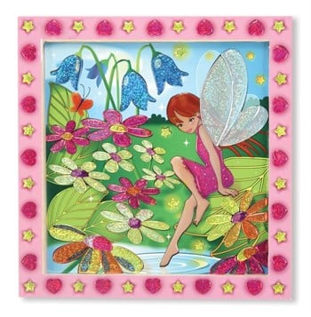 Melissa&Doug Tablo - Yapıştır Yarat - Çiçek Bahçesi ve Peri