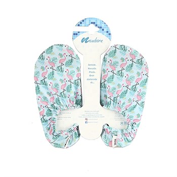 Newborn Aqua Socks Kaydırmaz Ayakkabı Mint Flamingo