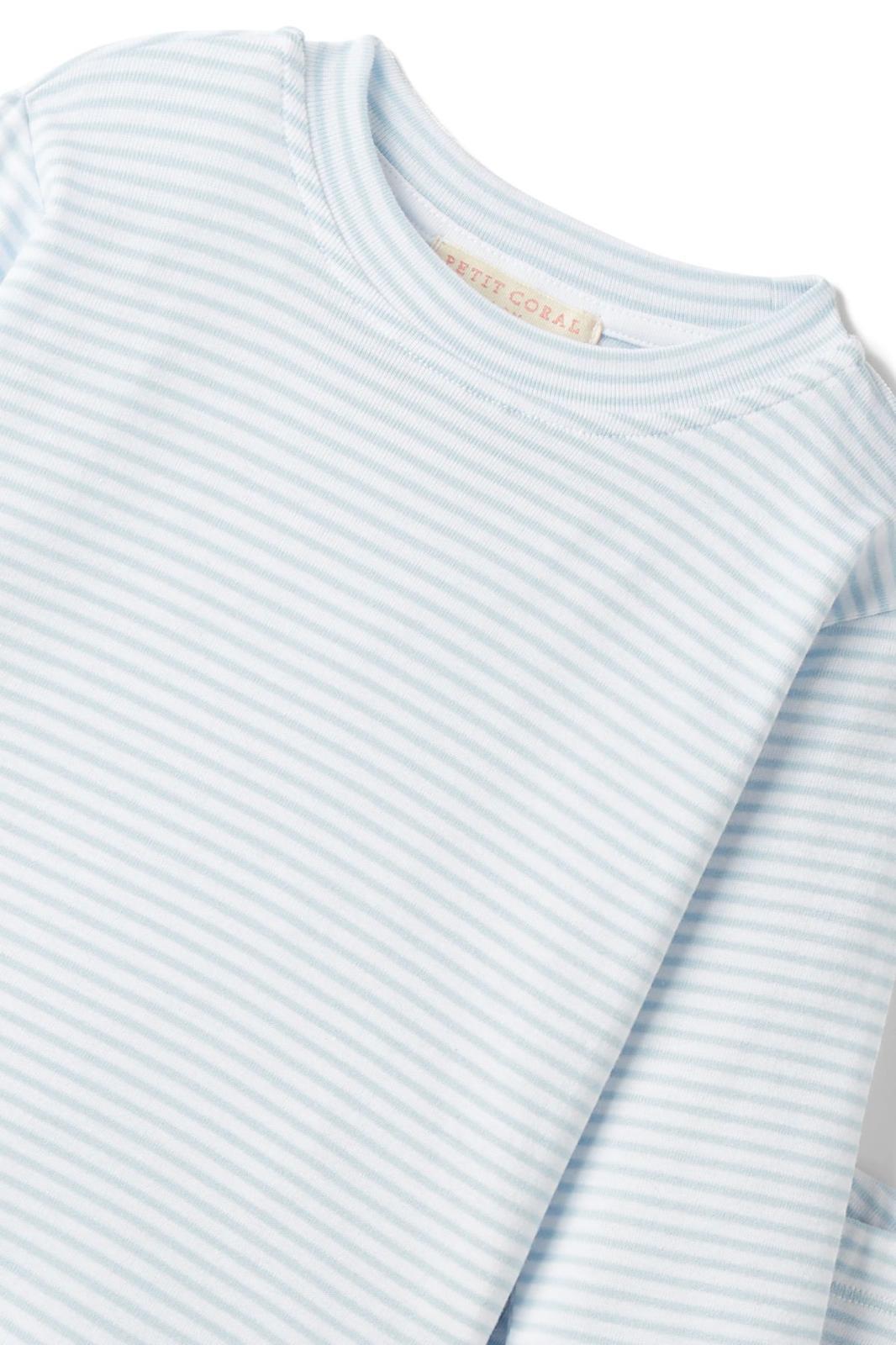 PTC.003Petit Coral Blue Stripe Pijama Takımı
