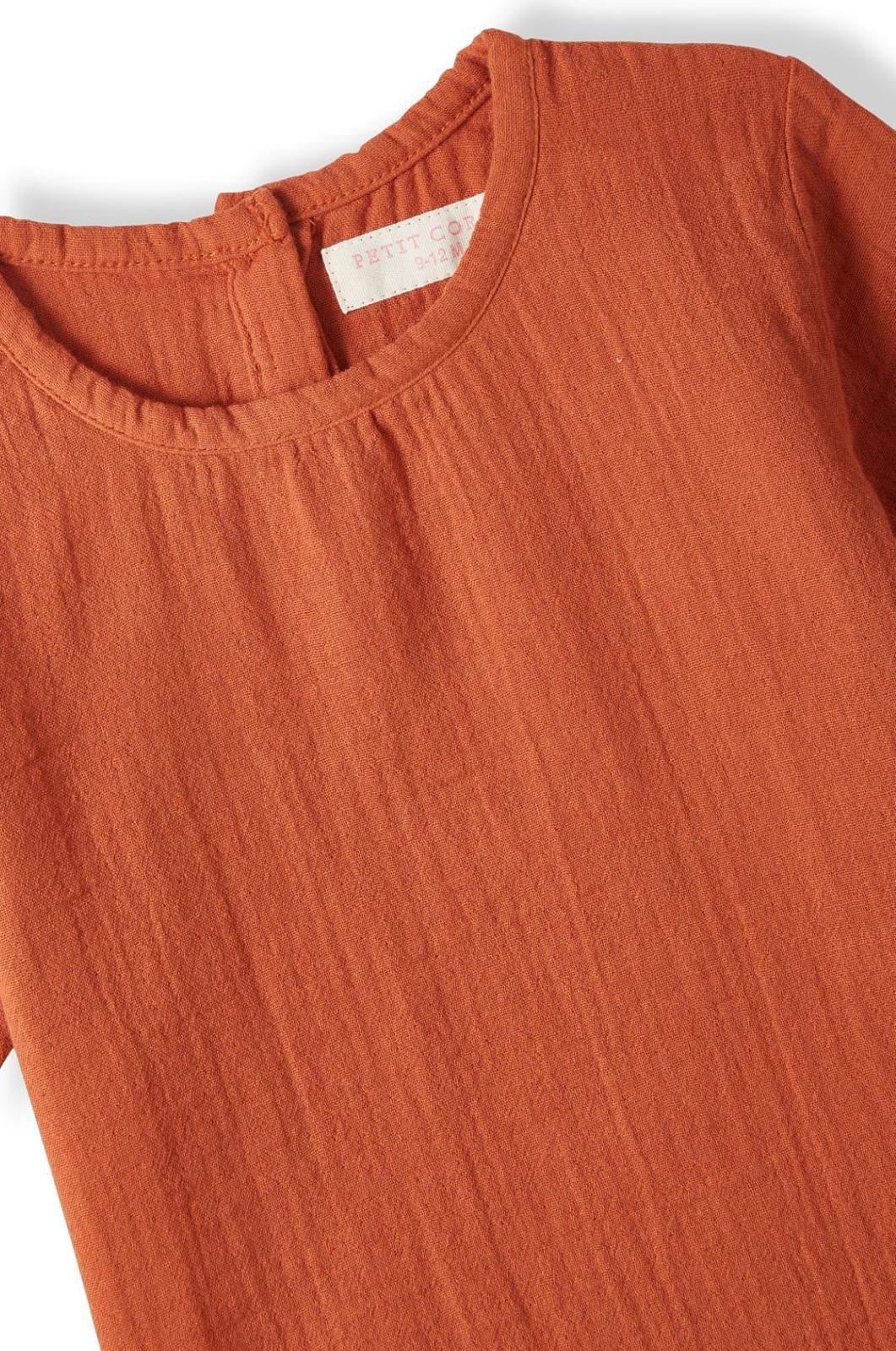 PTC.037Petit Coral Kiremit Kısa Kol Üst