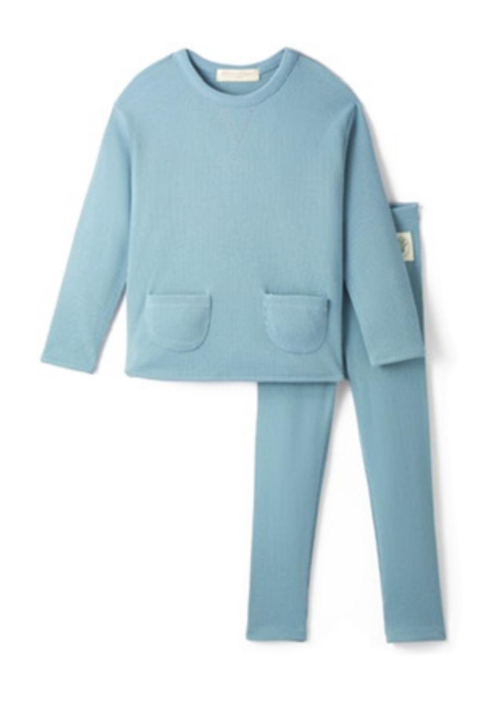 PTC.018Petit Coral Mavi Pamuklu Kaşkorse Takım