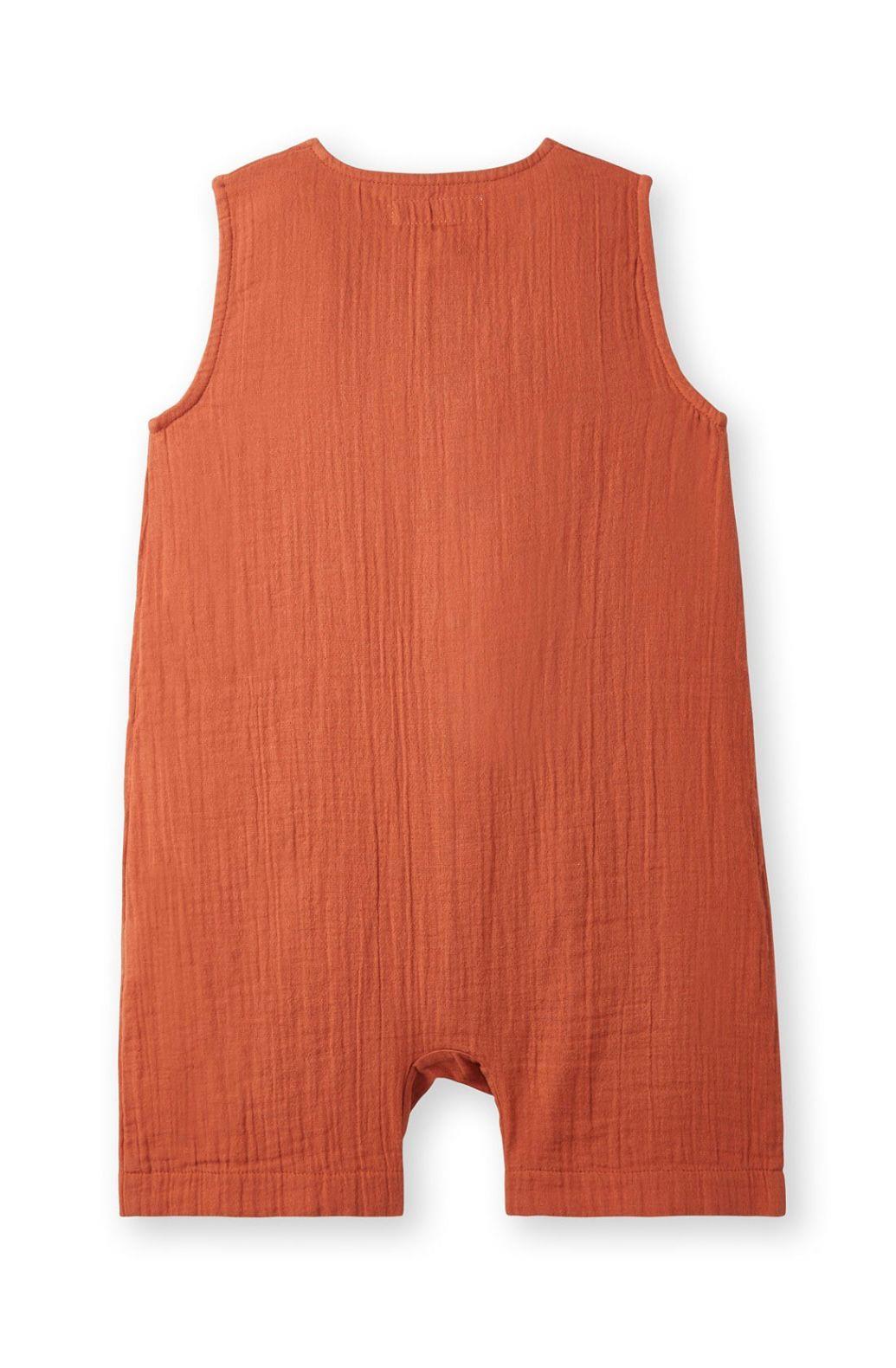 PTC.022Petit Coral Kiremit Kolsuz Romper