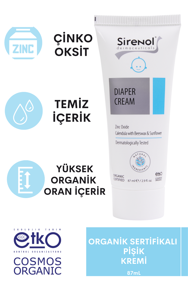 S830Sirenol Organik Pişik Kremi 250 Ml (Diaper Cream)