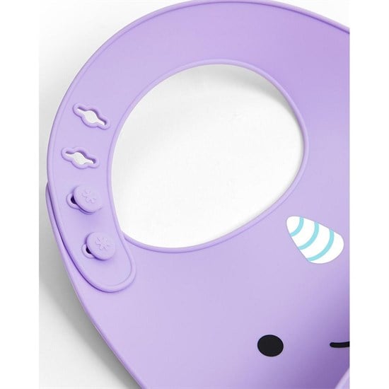 Skip Hop Zoo Bebek Silikon Mama Önlüğü Narwhal