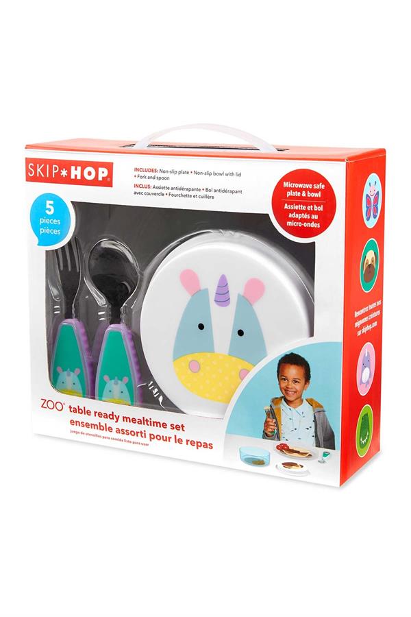SKP.9N833810Skip Hop Zoo Tabak Kase Çatal Kaşık Seti Unicorn