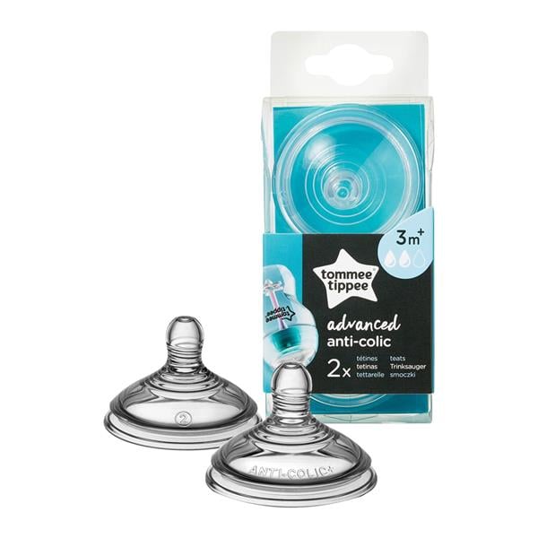 TMT.42112851Tommee Tippee Antikolik Biberon Emziği 2'Li Orta Akış