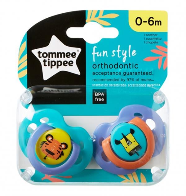 TMT.43335702Tommee Tippee Fun Style 2'Li Emzik 0-6 Ay