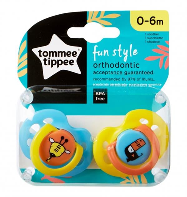 TMT.43335702Tommee Tippee Fun Style 2'Li Emzik 0-6 Ay