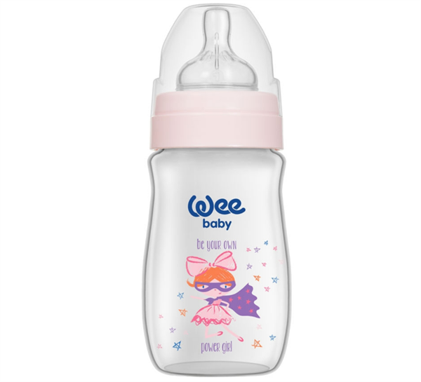 WEE.136Wee Baby Klasik Plus Geniş Ağızlı PP Biberon 250 Ml