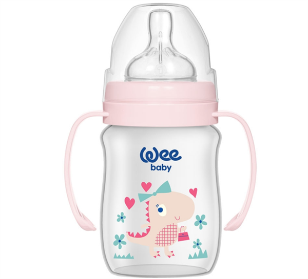 WEE.137Wee Baby Klasik Plus Geniş Ağızlı Kulplu PP Biberon 150 Ml
