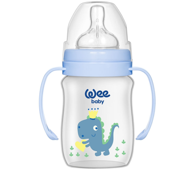 WEE.137Wee Baby Klasik Plus Geniş Ağızlı Kulplu PP Biberon 150 Ml