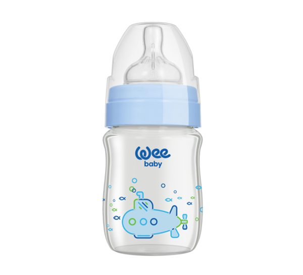 WEE.139Wee Baby Klasik Plus Geniş Ağızlı Isıya Dayanıklı Cam Biberon 120 Ml