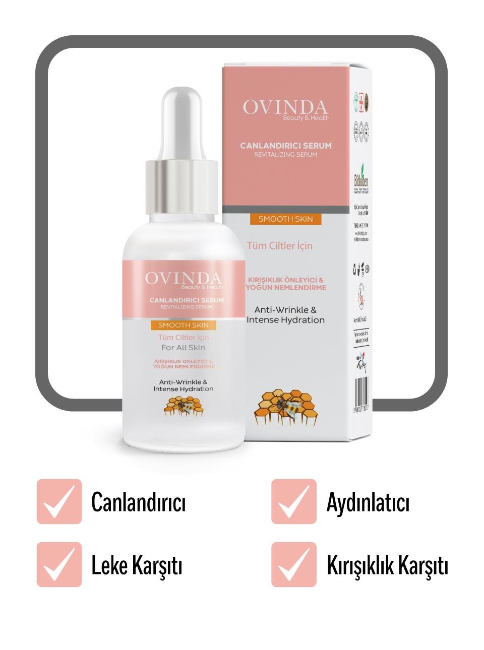 Ovinda Canlandırıcı Serum 30 ml Anti-wrinkle & Intense Hydration