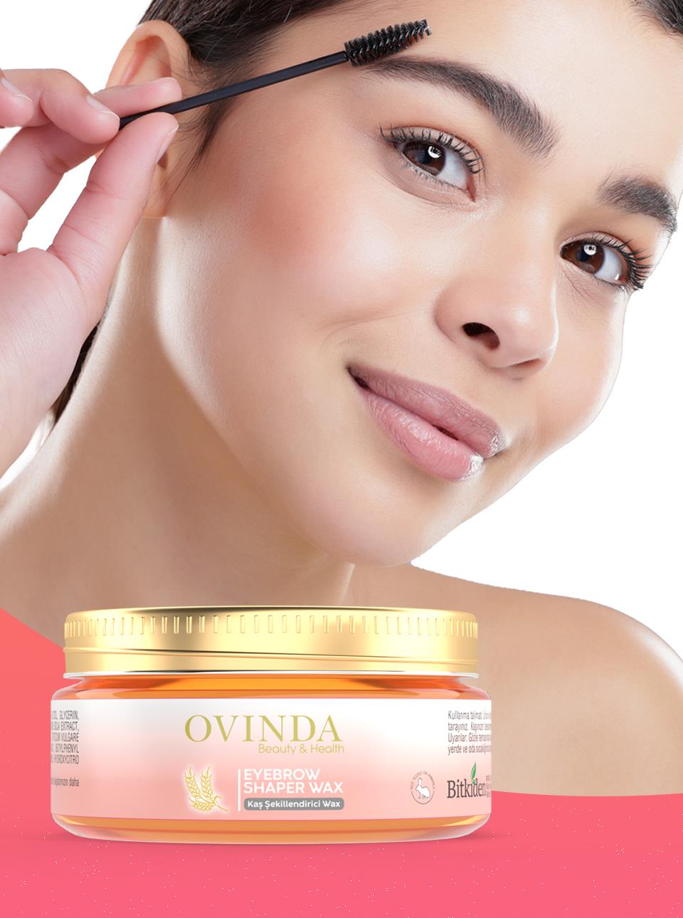 Ovinda Eyebrow Kaş Sabitleyici Ve Şekillendirici Wax 50 Ml (fırça hediyeli)