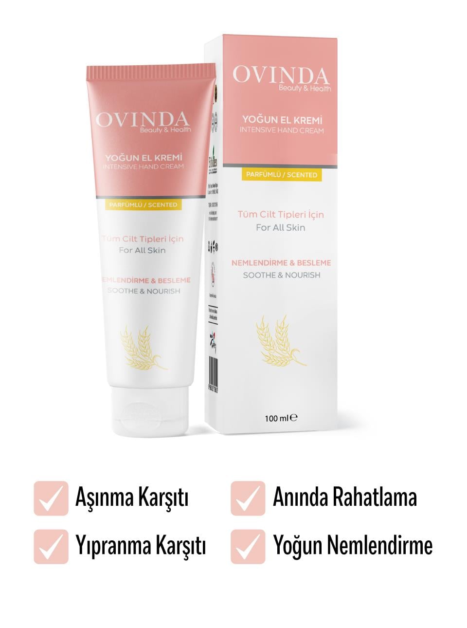 Ovinda Yoğun El Kremi Parfümlü 100 ml