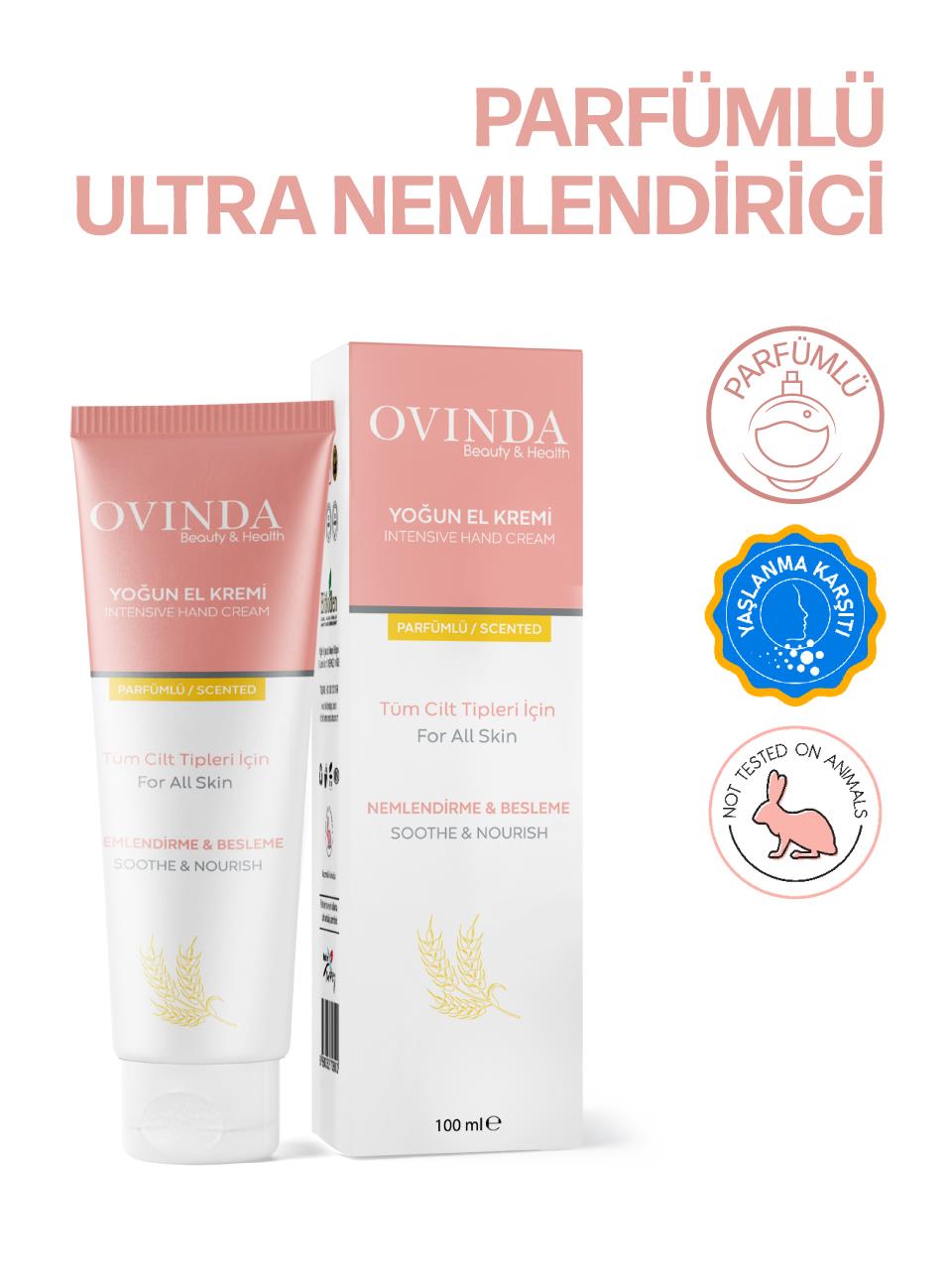 Ovinda Yoğun El Kremi Parfümlü 100 ml