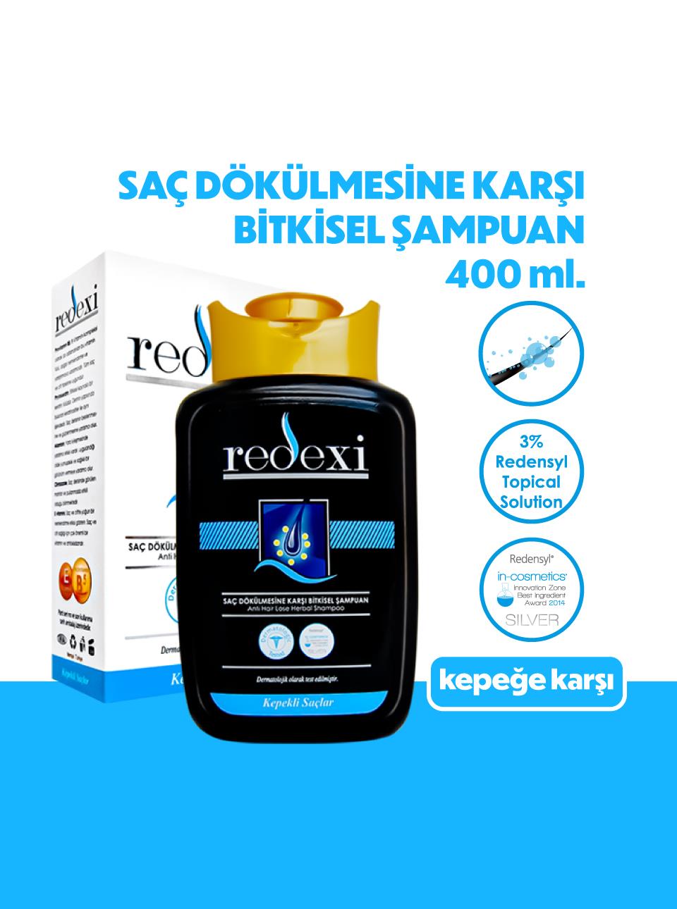 Redexi Saç Dökülmesine Karşı Bitkisel Şampuan Kepekli Saçlar 400 ml