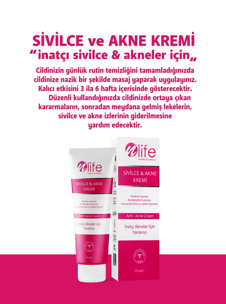 Sivilce ve Akne Kremi Komple Onarıcı Tüm Ciltler 75 ml
