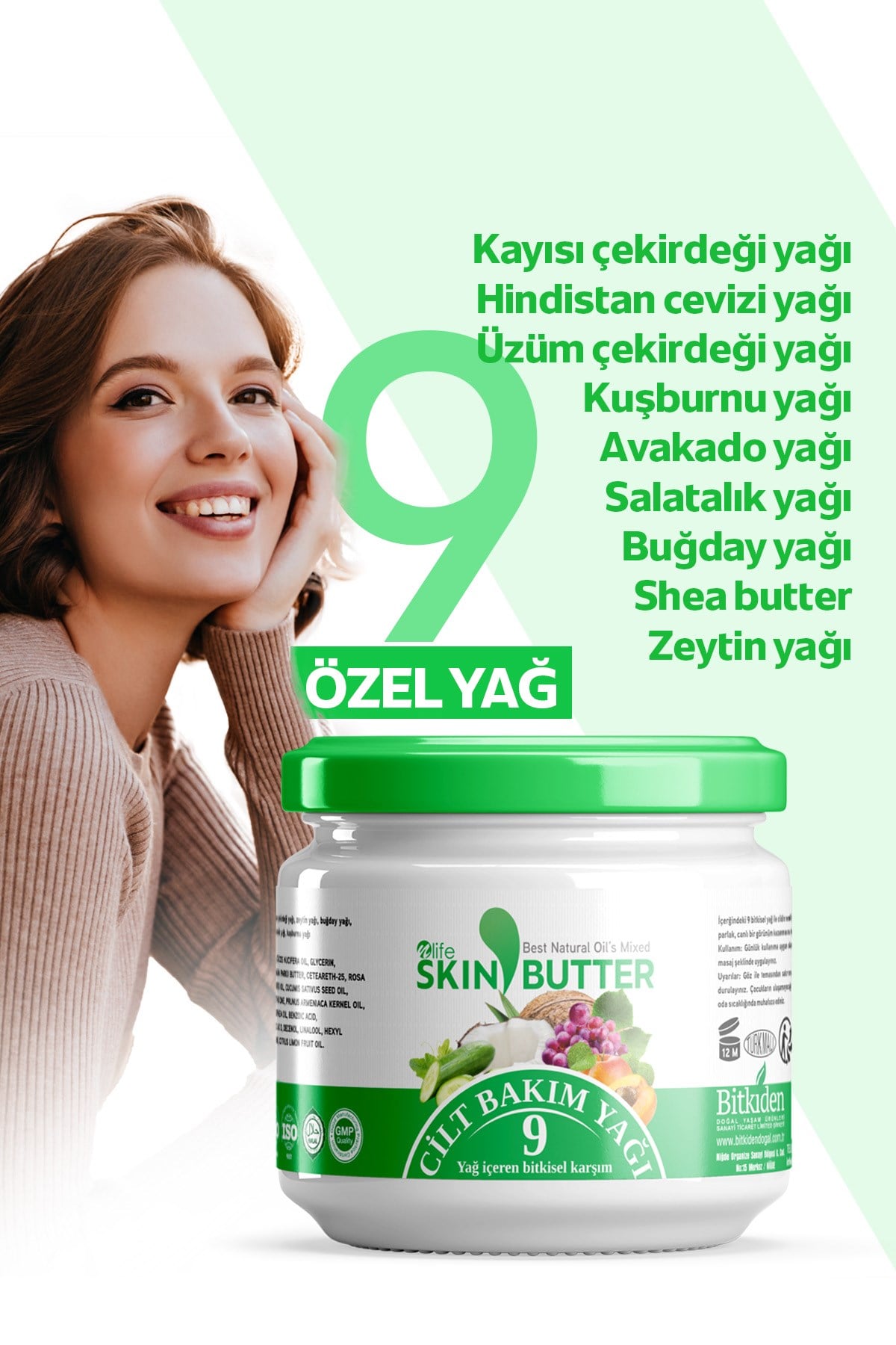 Skin Butter Cilt Bakım Kremi 9 Bitkisel Yağ Karışımı 190 ml