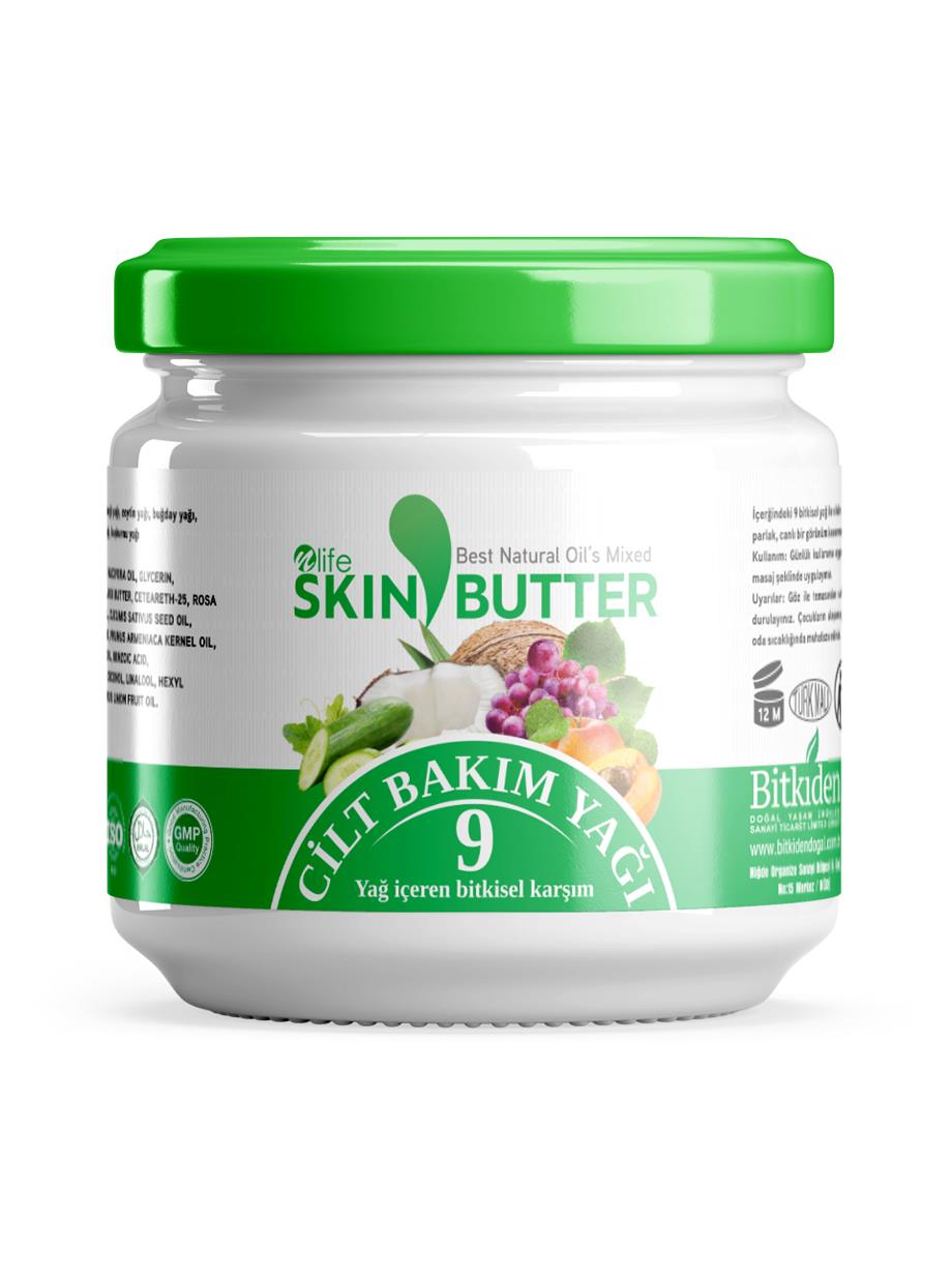 Skin Butter Cilt Bakım Kremi 9 Bitkisel Yağ Karışımı 190 ml