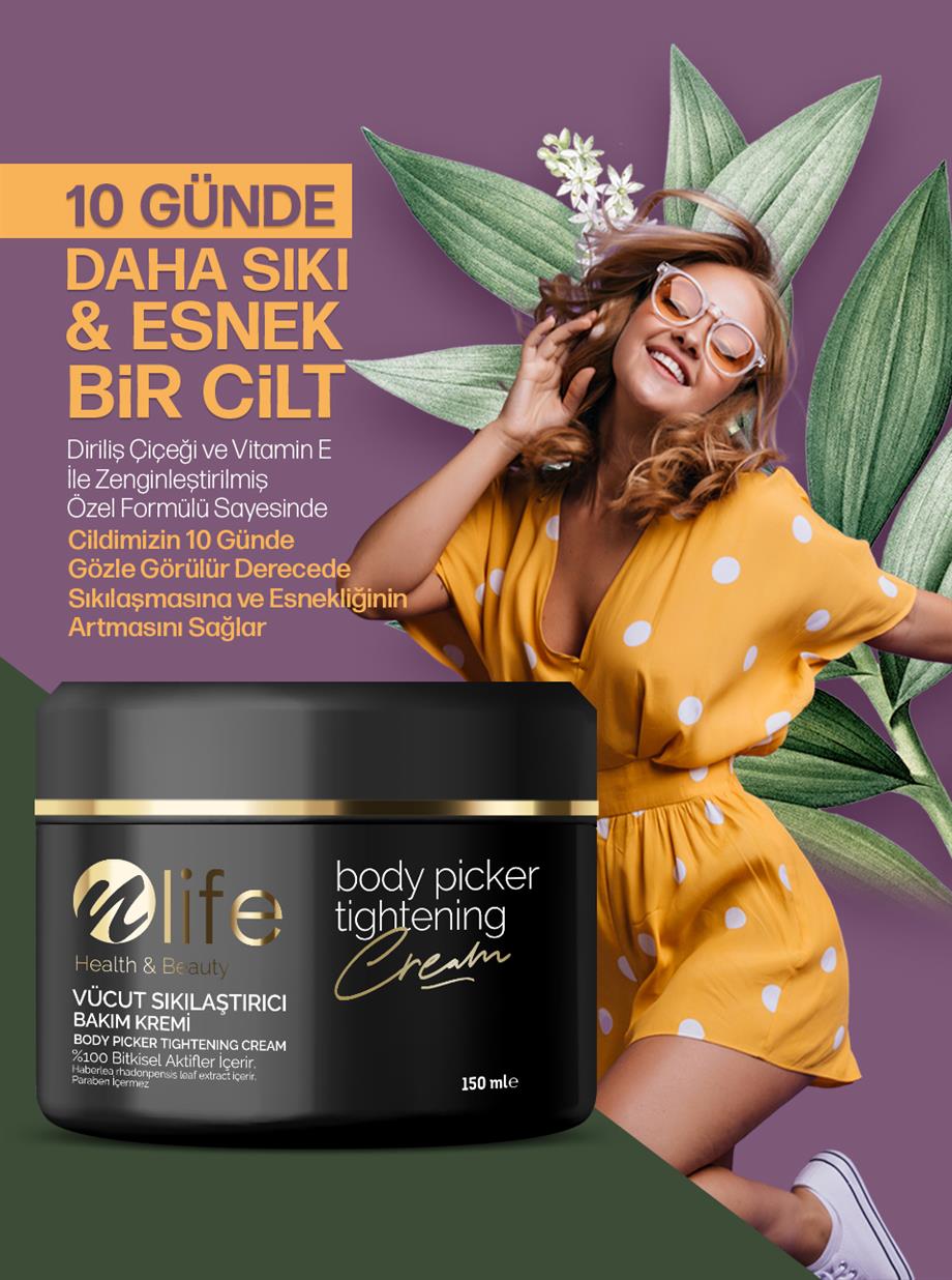Vücut Sıkılaştırıcı Krem Yağ Yakıcı Onarıcı Tüm Ciltler 150 ml
