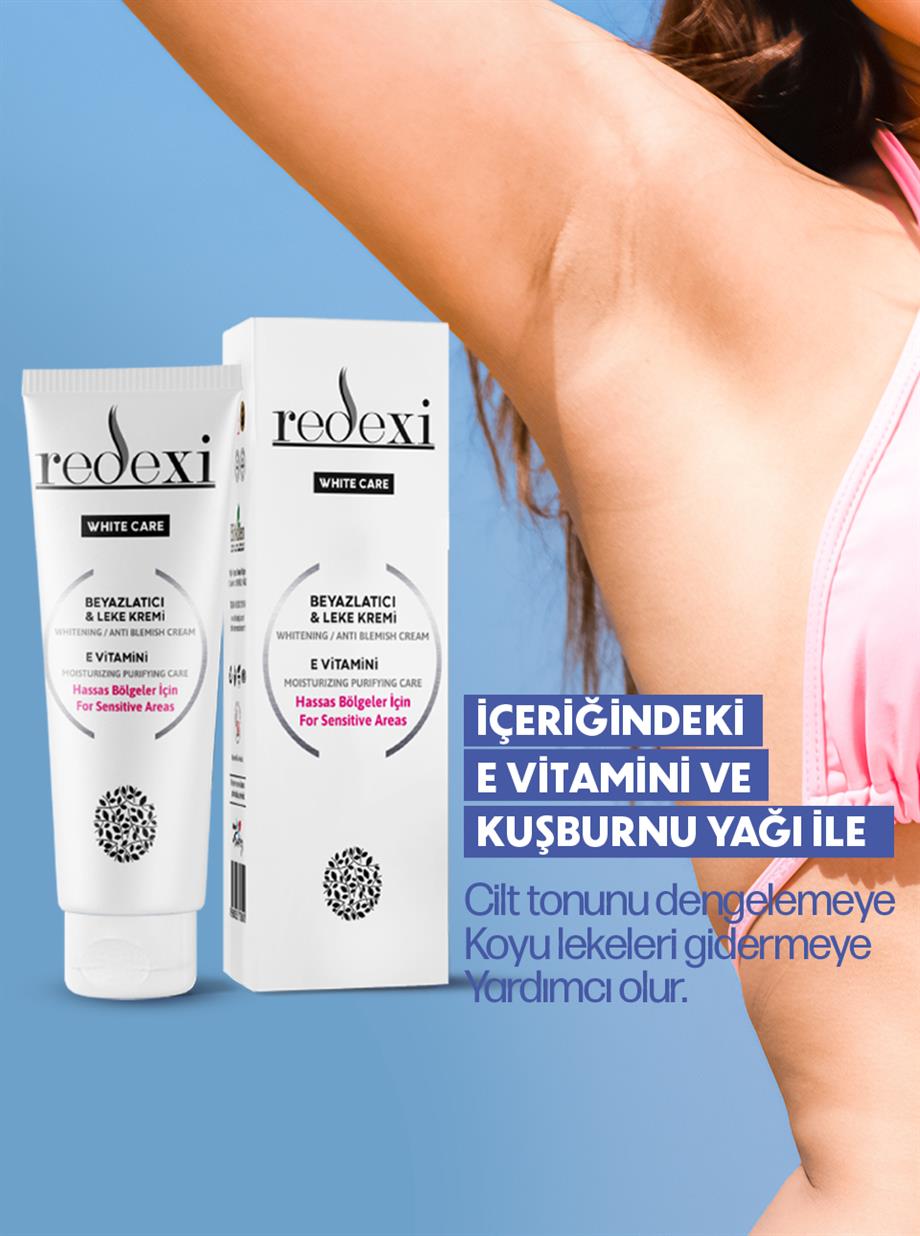White Care Hassas Bölgeler İçin Beyazlatıcı Leke Kremi E Vitamini Tüm Ciltler 50 ml