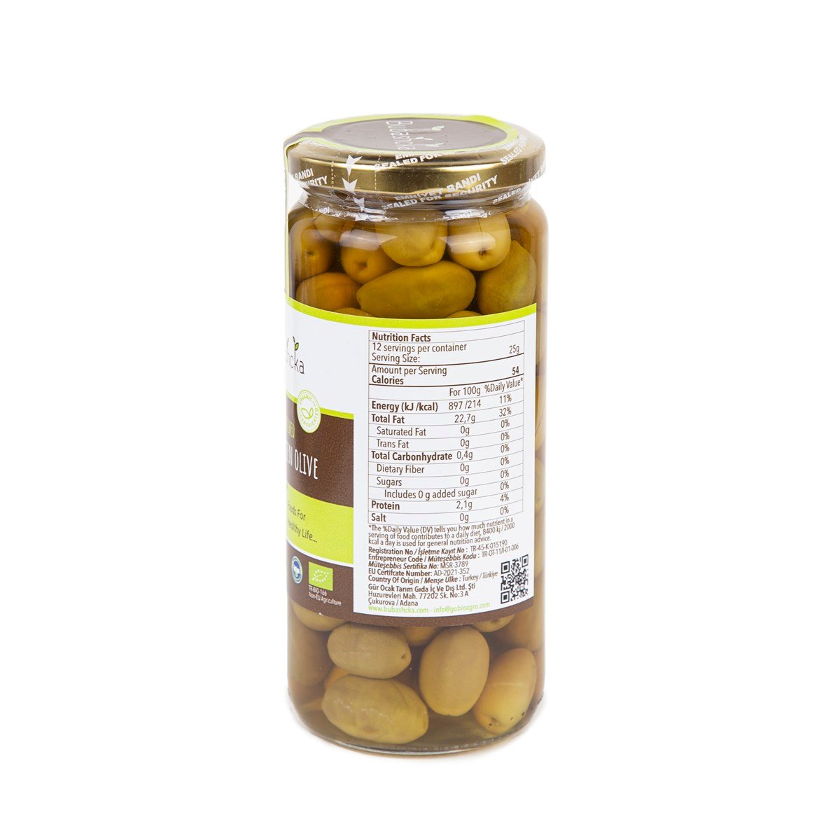 ORGANİK ÇİZİK YEŞİL ZEYTİN