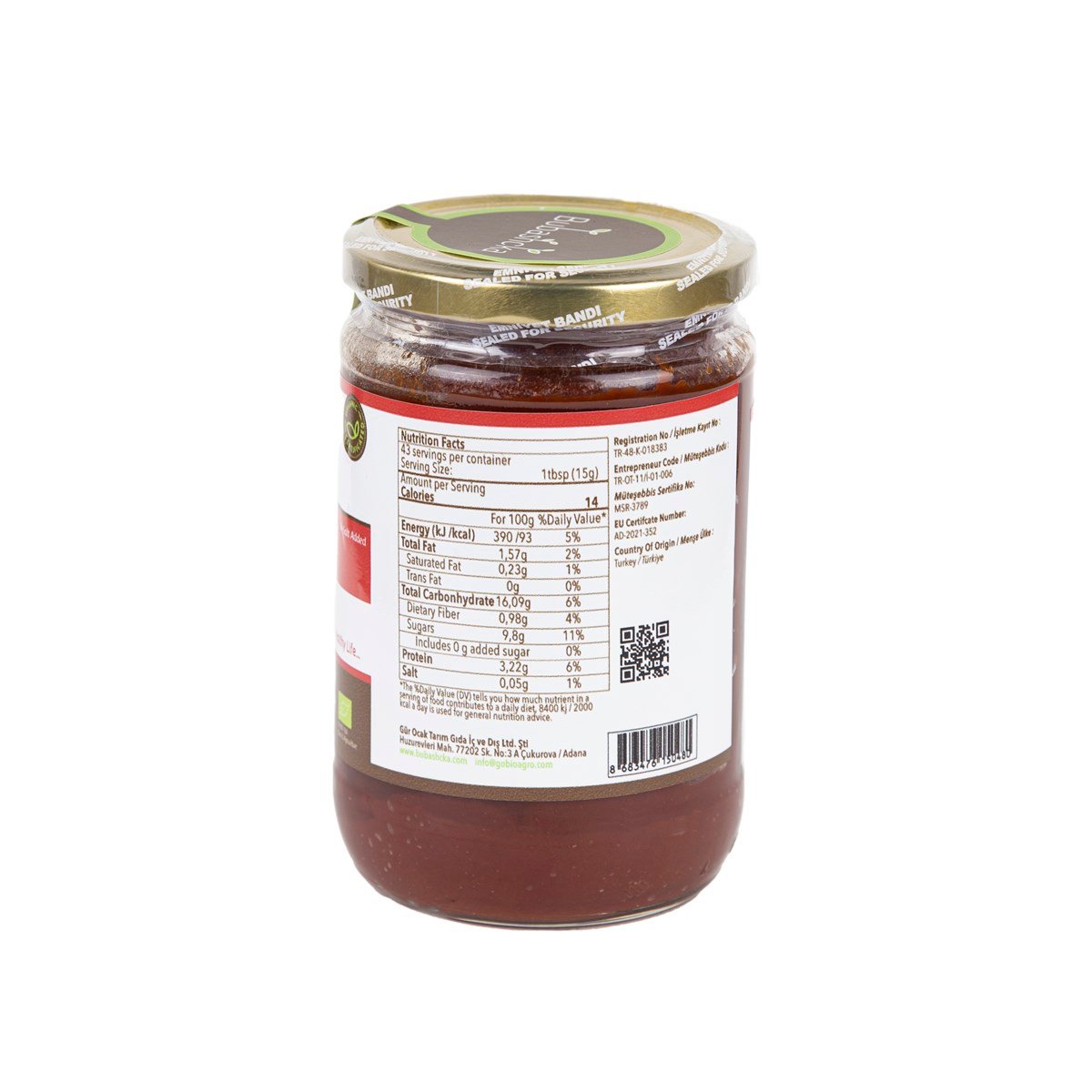 ORGANİK DOMATES SALÇASI-650gr