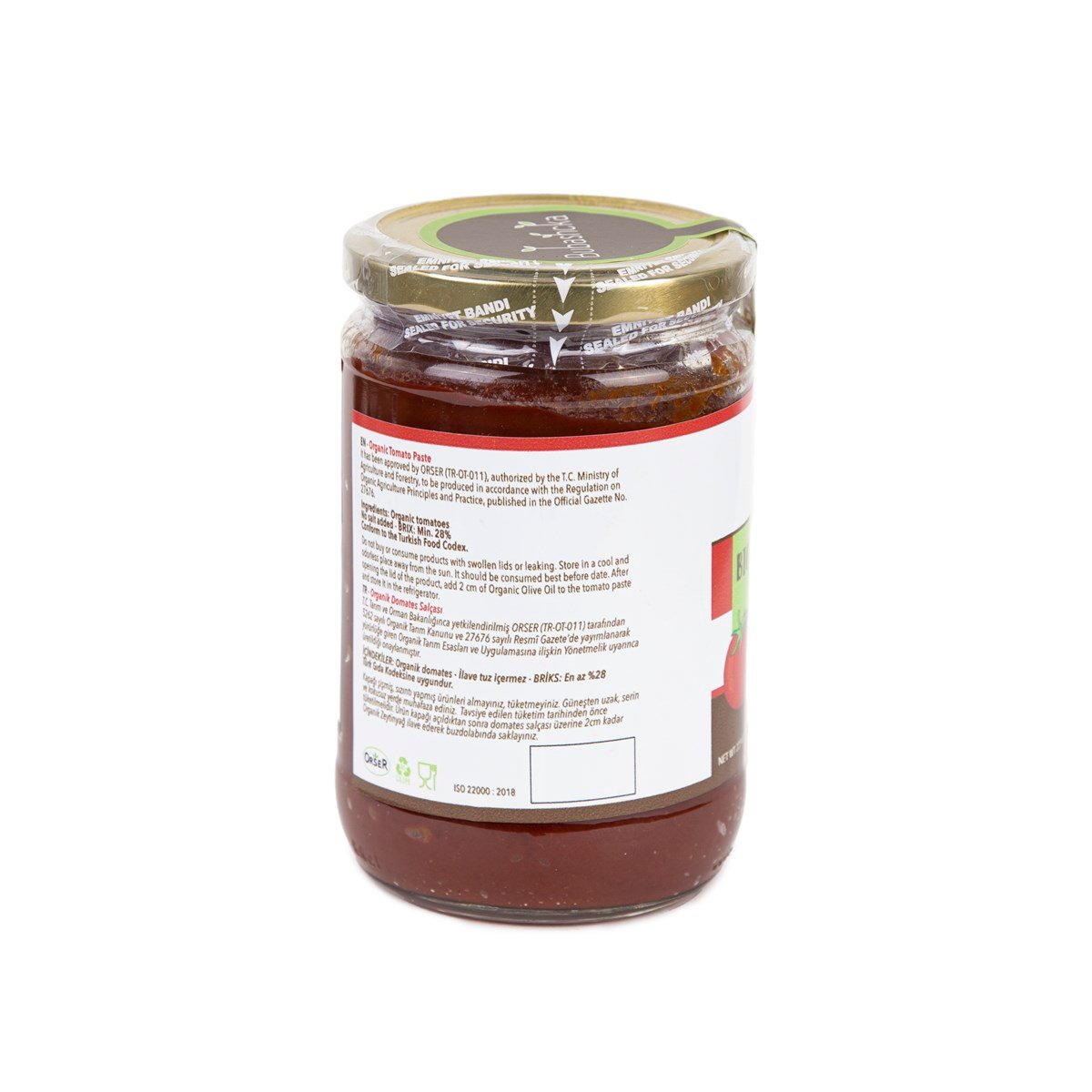 ORGANİK DOMATES SALÇASI-650gr