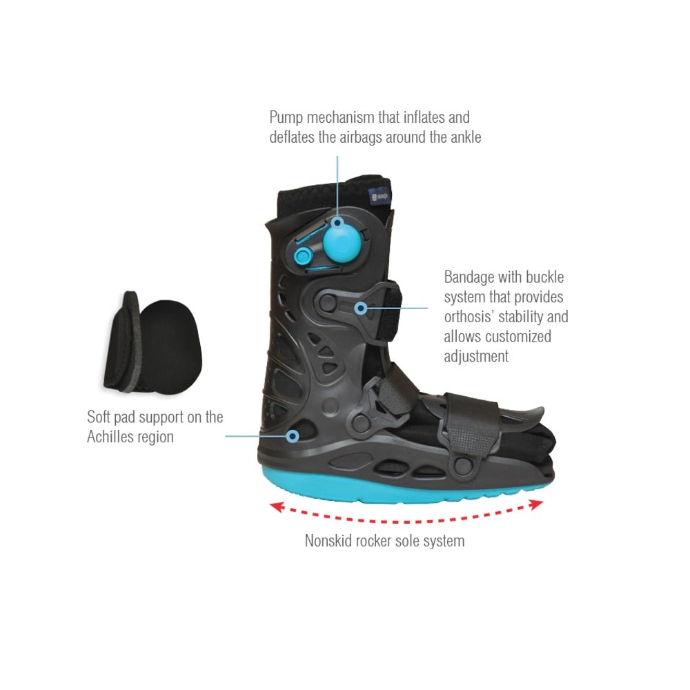 Aurafix Kısa Air Walking Boot-Rom Walker-Yetişkin Yürüyüş Botu