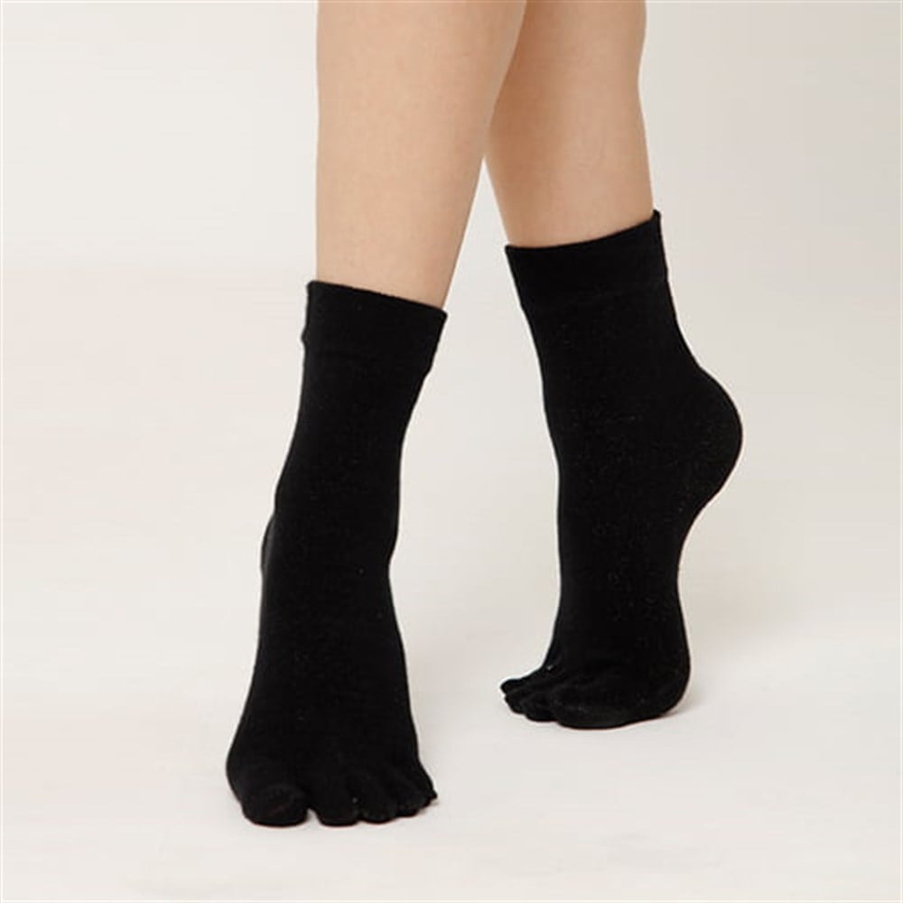 Aurafix Parmaklı Gümüş Çorap